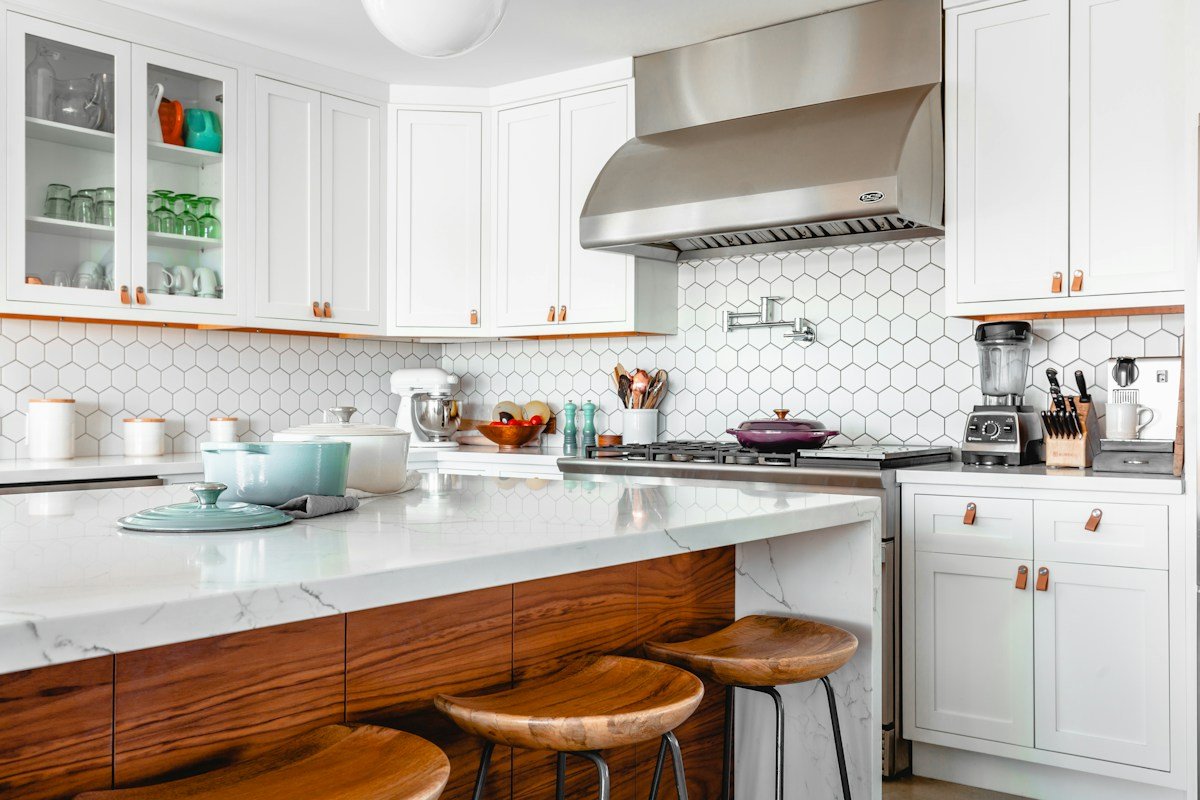Bright kitchen with clean counters and thoughtful details